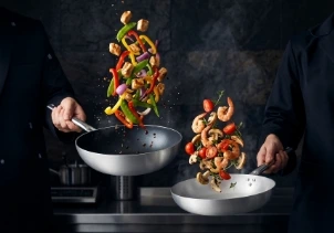 Padelleantiaderenti in alluminio per induzione e a gas